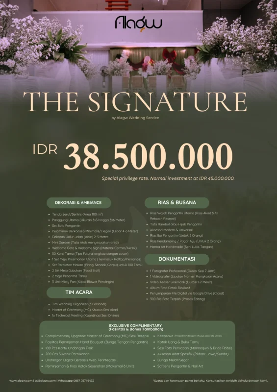 Alagw wedding package